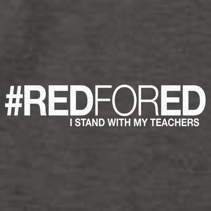 #RedForEd I Stand With My Teachers Red For Ed Vector Backpack