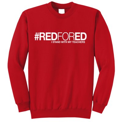 #RedForEd I Stand With My Teachers Red For Ed Sweatshirt