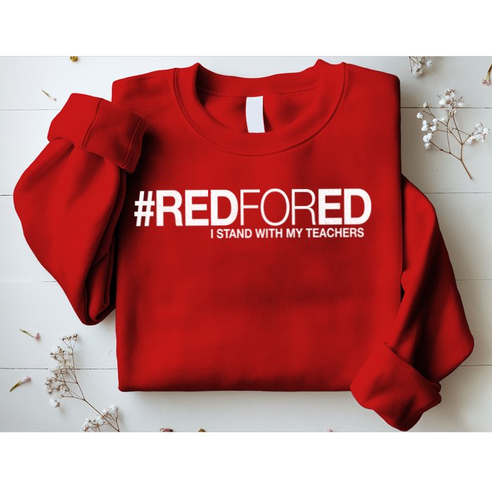 #RedForEd I Stand With My Teachers Red For Ed Sweatshirt