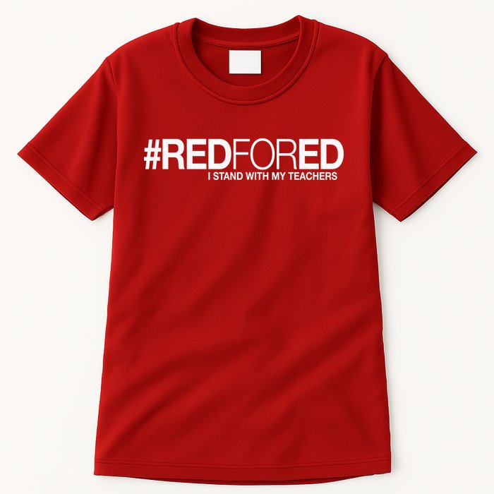 #RedForEd I Stand With My Teachers Red For Ed Tall T-Shirt