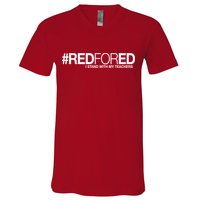 #RedForEd I Stand With My Teachers Red For Ed V-Neck T-Shirt