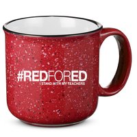 #RedForEd I Stand With My Teachers Red For Ed 15oz Campfire Ceramic Mug