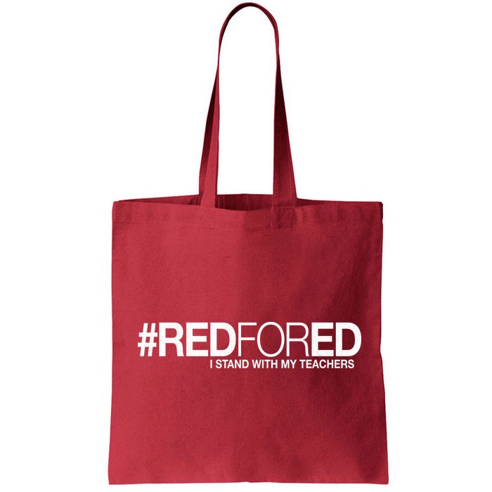 #RedForEd I Stand With My Teachers Red For Ed Bag