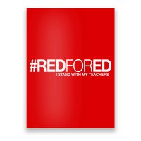 #RedForEd I Stand With My Teachers Red For Ed Poster