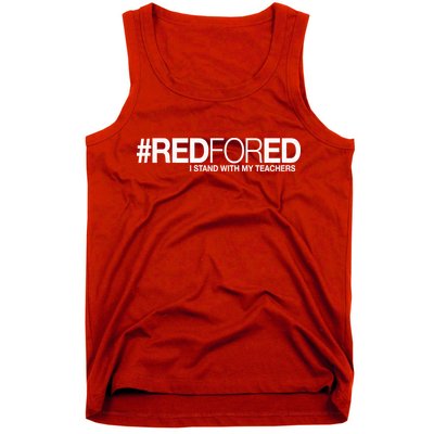 #RedForEd I Stand With My Teachers Red For Ed Tank Top