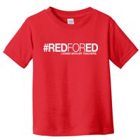 #RedForEd I Stand With My Teachers Red For Ed Toddler T-Shirt