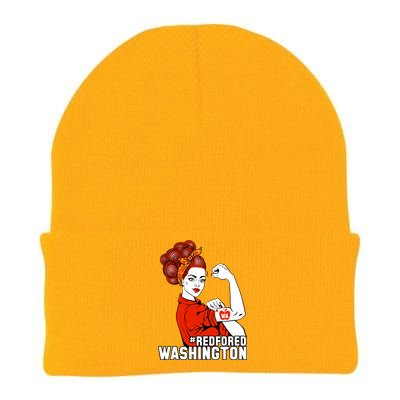 Redfored Red For Ed Washington Teachers Knit Cap Winter Beanie