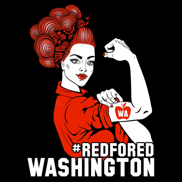 Redfored Red For Ed Washington Teachers Performance Shirt