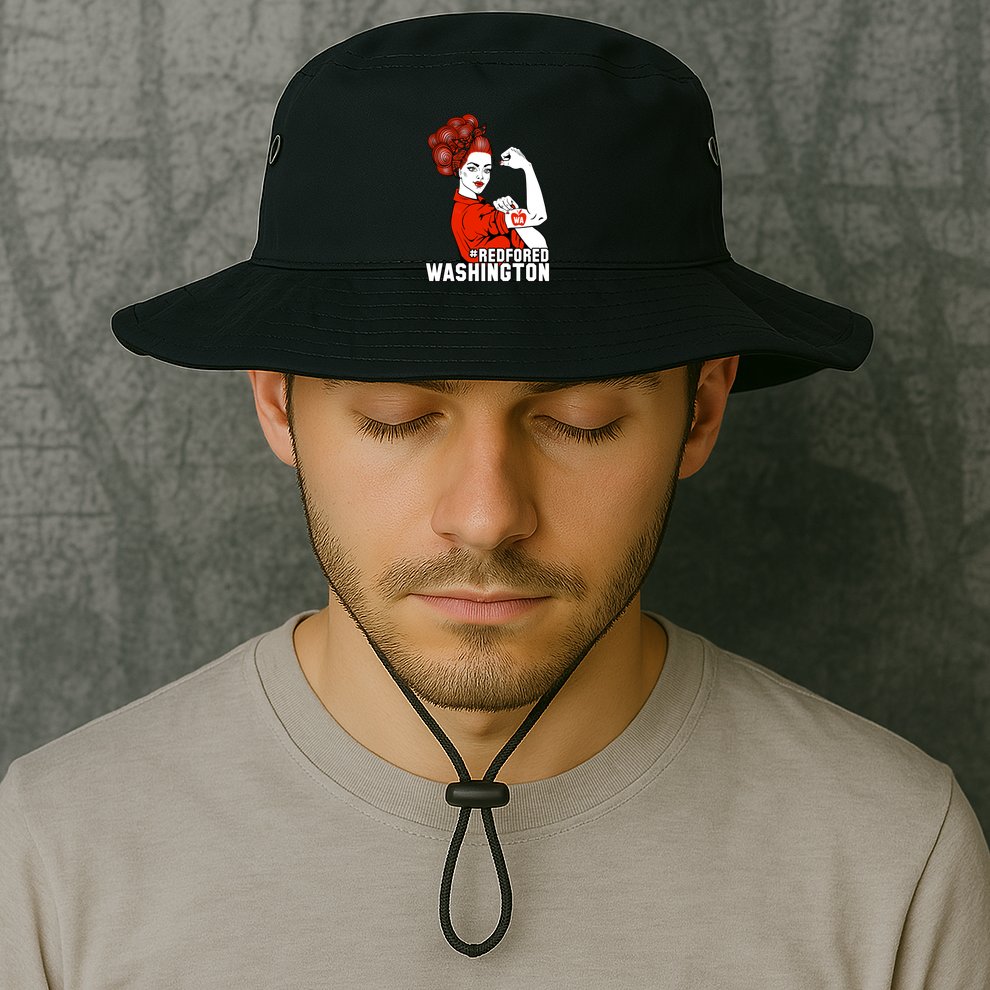 Redfored Red For Ed Washington Teachers Bucket Hat