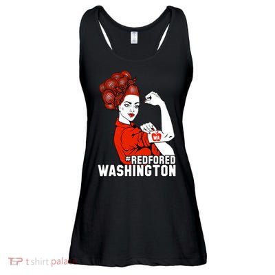 Redfored Red For Ed Washington Teachers Ladies Essential Flowy Tank