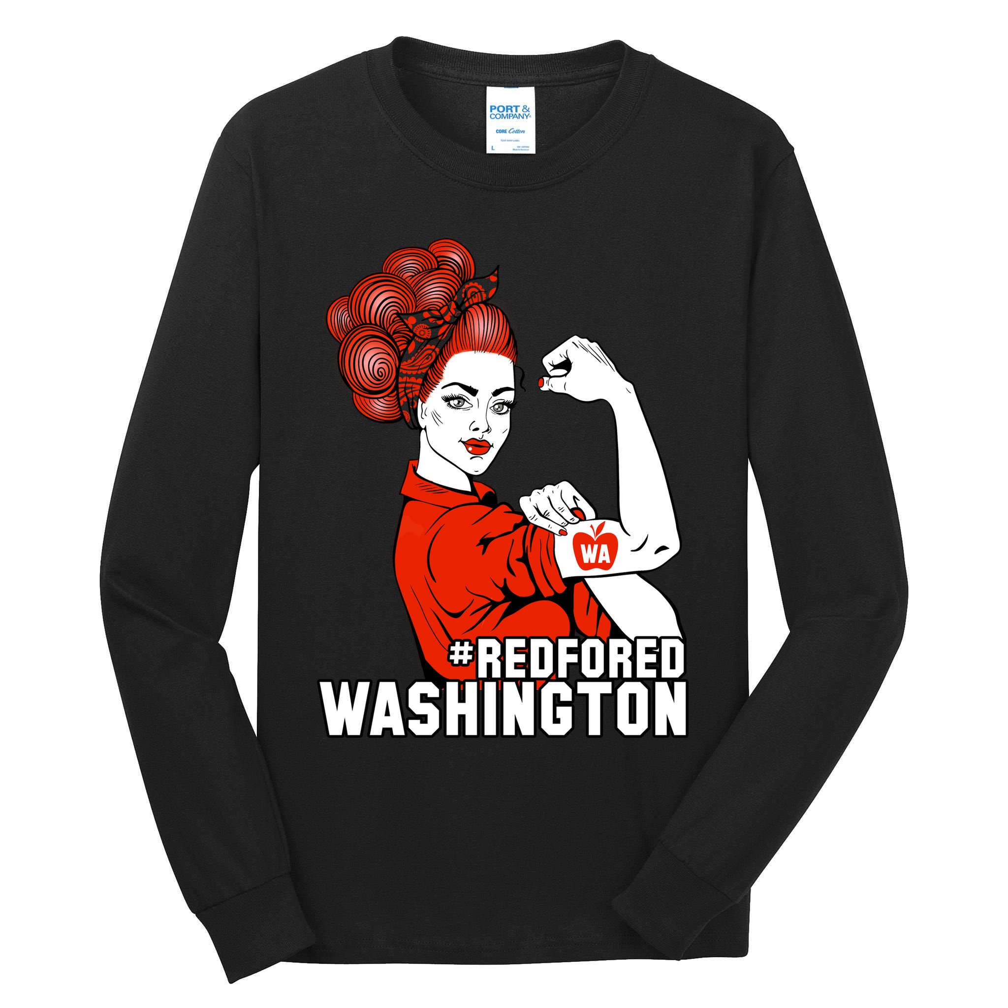 Redfored Red For Ed Washington Teachers Tall Long Sleeve T-Shirt