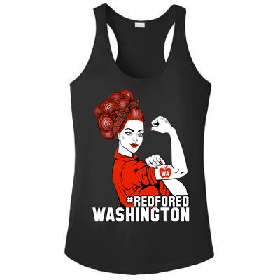 Redfored Red For Ed Washington Teachers Ladies PosiCharge Competitor Racerback Tank