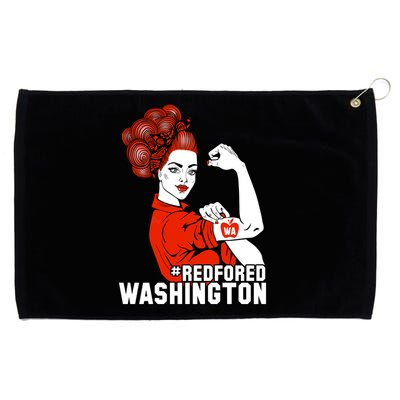 Redfored Red For Ed Washington Teachers Grommeted Golf Towel