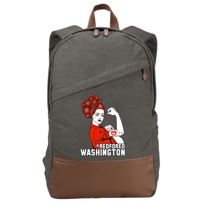 Redfored Red For Ed Washington Teachers Cotton Canvas Backpack