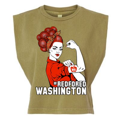 Redfored Red For Ed Washington Teachers Garment-Dyed Women's Muscle Tee