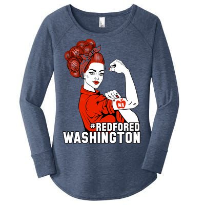 Redfored Red For Ed Washington Teachers Women's Perfect Tri Tunic Long Sleeve Shirt