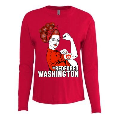 Redfored Red For Ed Washington Teachers Womens Cotton Relaxed Long Sleeve T-Shirt