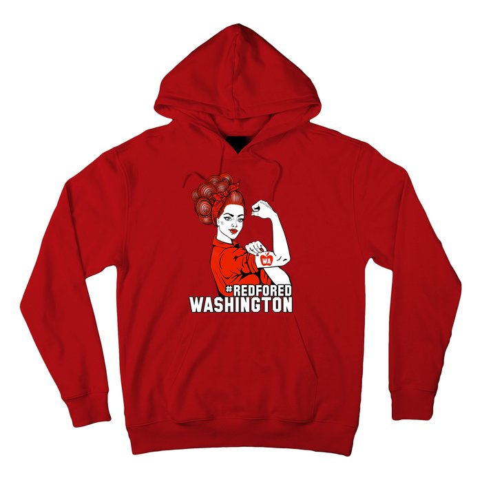 Redfored Red For Ed Washington Teachers Hoodie