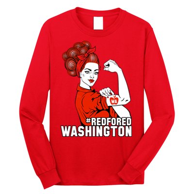 Redfored Red For Ed Washington Teachers Long Sleeve Shirt