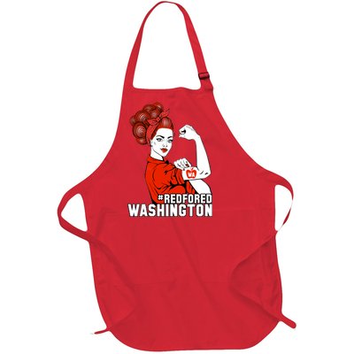 Redfored Red For Ed Washington Teachers Full-Length Apron With Pockets