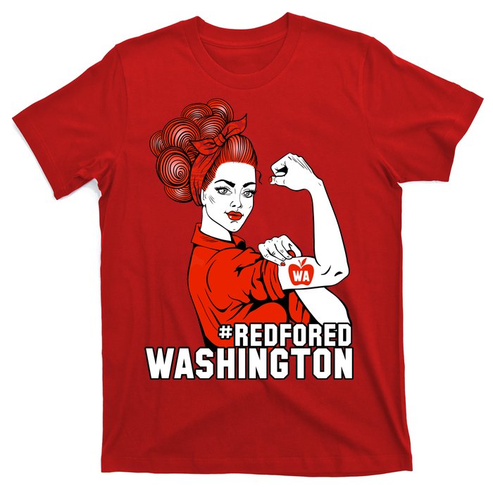 Redfored Red For Ed Washington Teachers T-Shirt