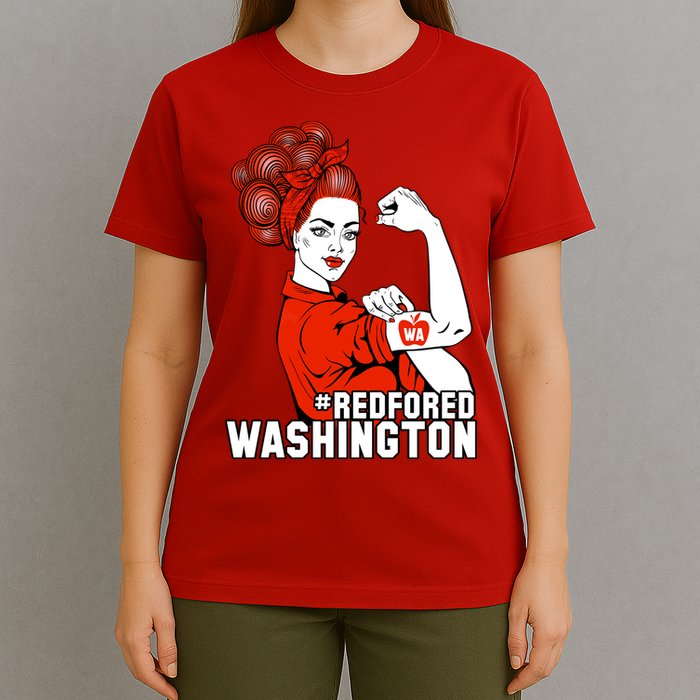 Redfored Red For Ed Washington Teachers T-Shirt