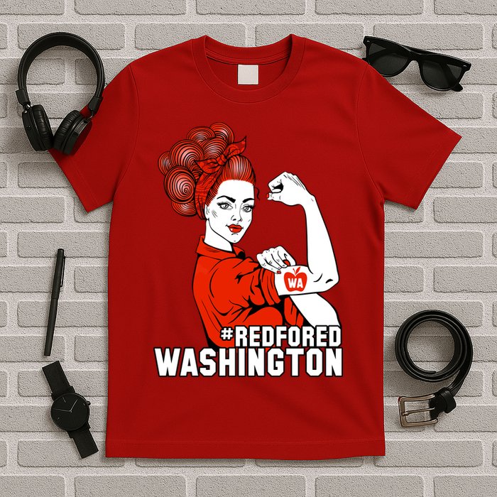 Redfored Red For Ed Washington Teachers T-Shirt