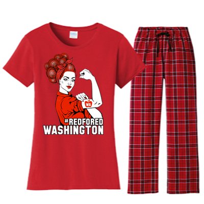 Redfored Red For Ed Washington Teachers Women's Flannel Pajama Set