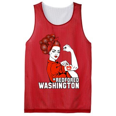Redfored Red For Ed Washington Teachers Mesh Reversible Basketball Jersey Tank