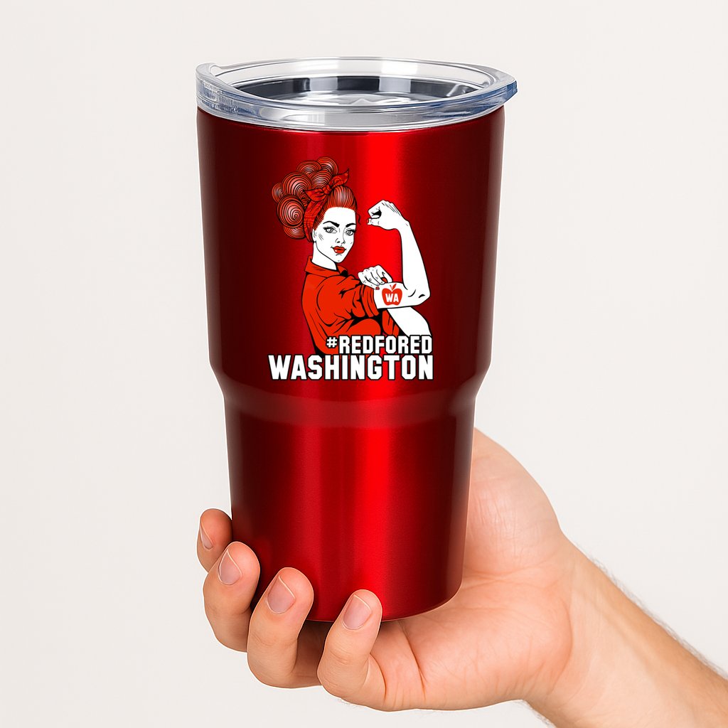 Redfored Red For Ed Washington Teachers Tumbler