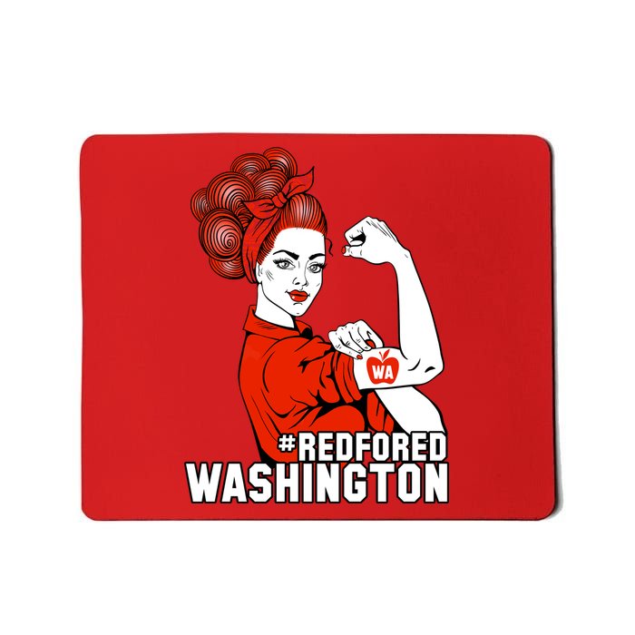 Redfored Red For Ed Washington Teachers Mousepad