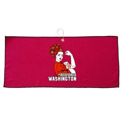 Redfored Red For Ed Washington Teachers Large Microfiber Waffle Golf Towel