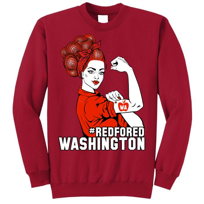 Redfored Red For Ed Washington Teachers Tall Sweatshirt