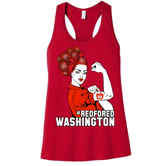 Redfored Red For Ed Washington Teachers Women's Racerback Tank