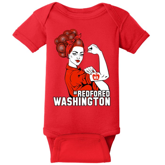 Redfored Red For Ed Washington Teachers Baby Bodysuit