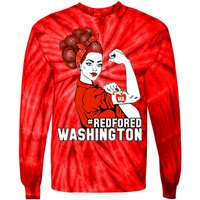 Redfored Red For Ed Washington Teachers Tie-Dye Long Sleeve Shirt