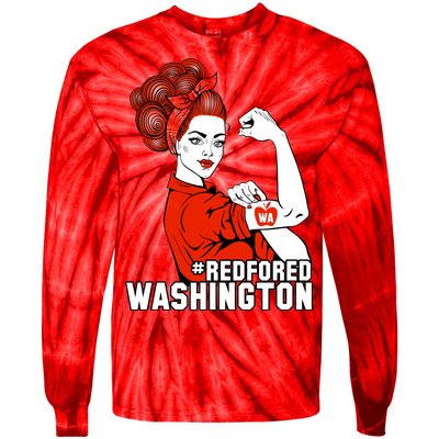 Redfored Red For Ed Washington Teachers Tie-Dye Long Sleeve Shirt