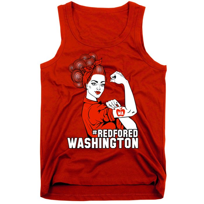 Redfored Red For Ed Washington Teachers Tank Top