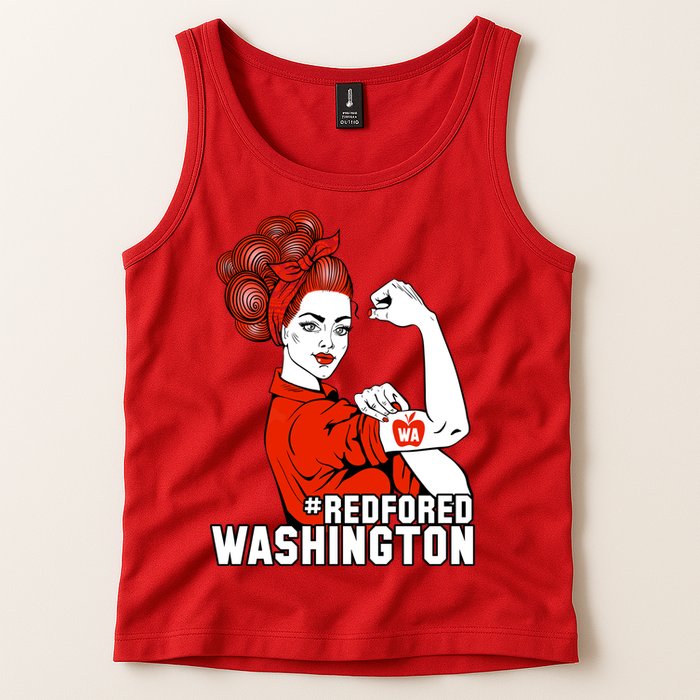 Redfored Red For Ed Washington Teachers Tank Top