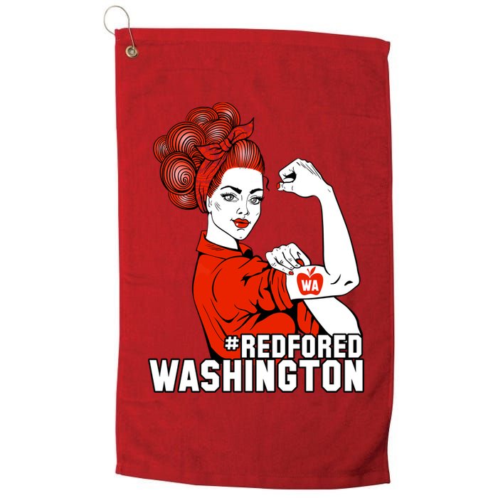 Redfored Red For Ed Washington Teachers Golf Towel