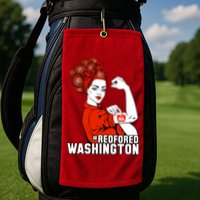 Redfored Red For Ed Washington Teachers Golf Towel