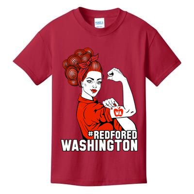 Redfored Red For Ed Washington Teachers Kids T-Shirt