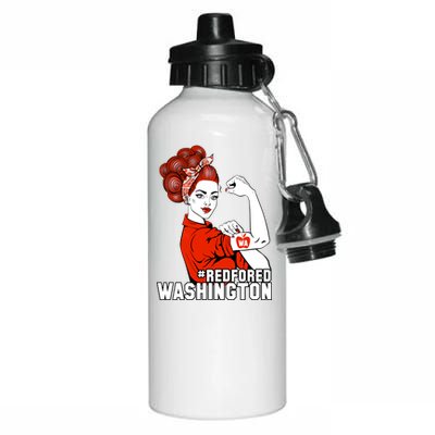 Redfored Red For Ed Washington Teachers Aluminum Water Bottle