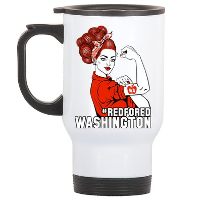 Redfored Red For Ed Washington Teachers Stainless Steel Travel Mug