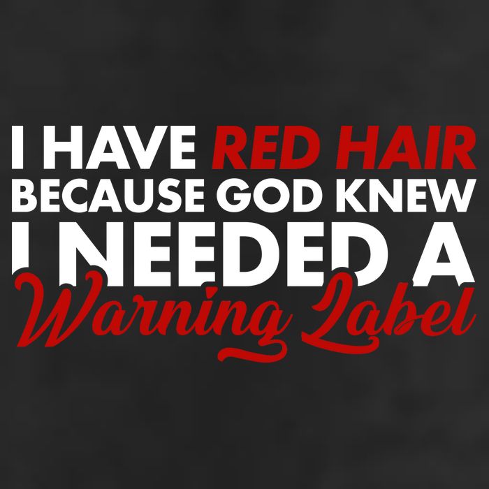  Redhead God Gave Me A Warning Label Adult Drive Performance Visor