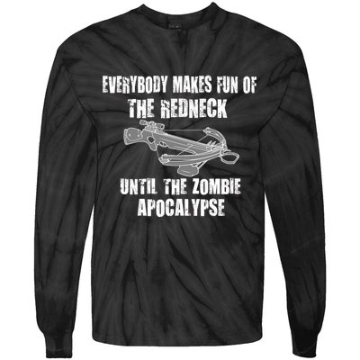Redneck Zombie Killer Tie-Dye Long Sleeve Shirt