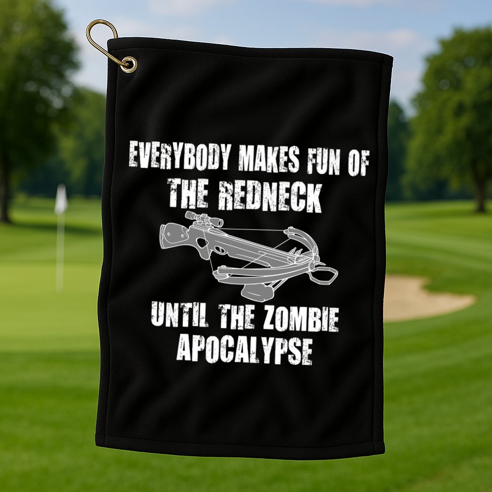 Redneck Zombie Killer Golf Towel