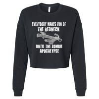 Redneck Zombie Killer Cropped Pullover Crew