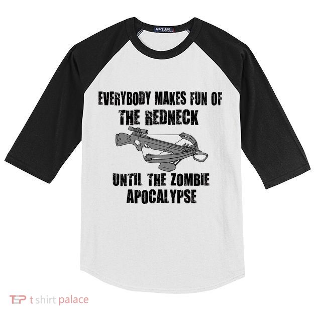 Redneck Zombie Killer Kids Colorblock Raglan Jersey