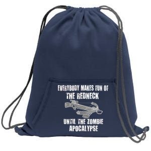 Redneck Zombie Killer Sweatshirt Cinch Pack Bag